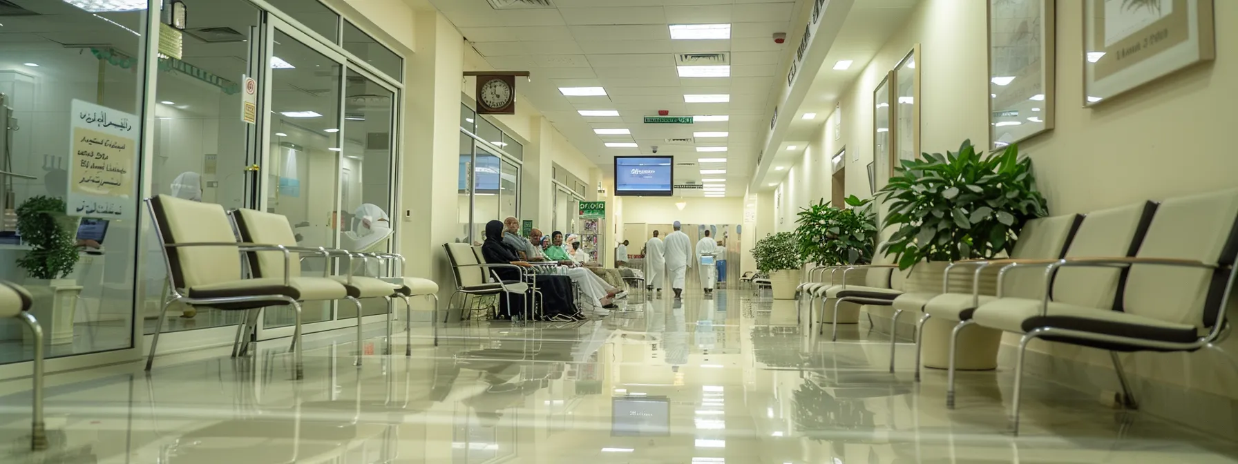 a modern hospital in the holy cities, equipped with advanced medical facilities, welcomes pilgrims for seamless care during umrah.